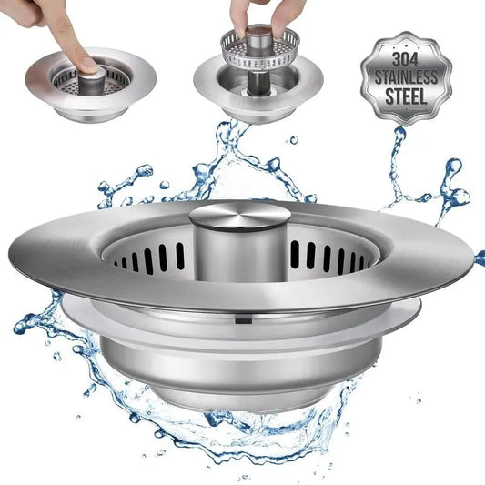 🔥 🔥3 in 1 Kitchen Sink Drain Strainer Kitchen Gadgets