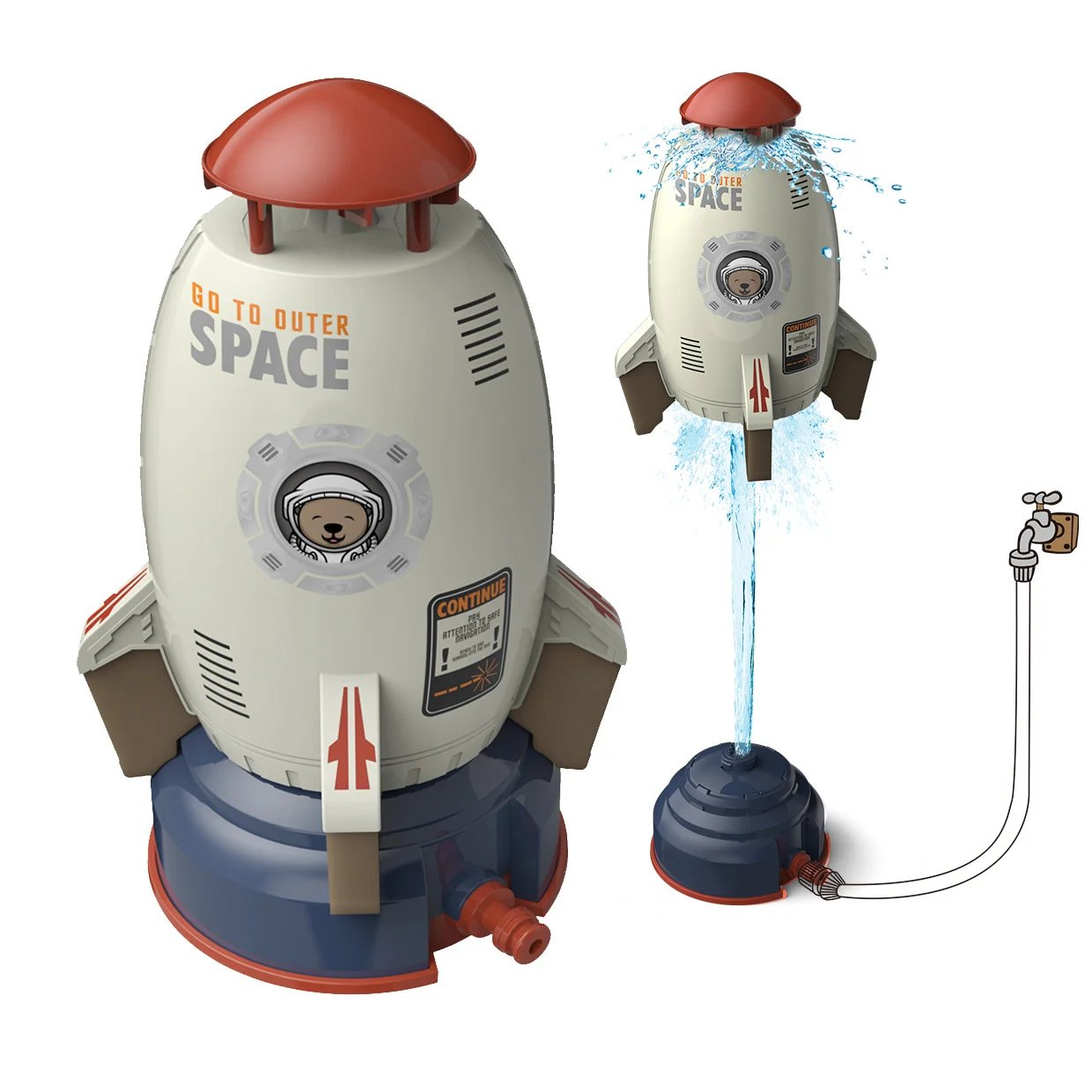 2025 Summer Toy Outdoor Yard Rocket Sprinkler