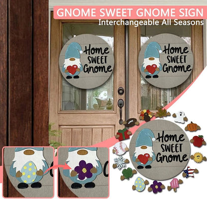 🔥 BIG SALE - 48% OFF🔥🔥 🎉-Cute 3D Seasonal Interchangeable Gnome Door Hanger